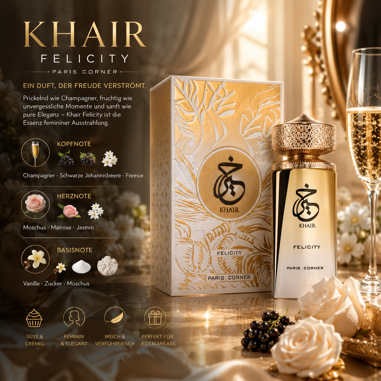 Paris Corner Khair Felicity Unisex EDP 100ml