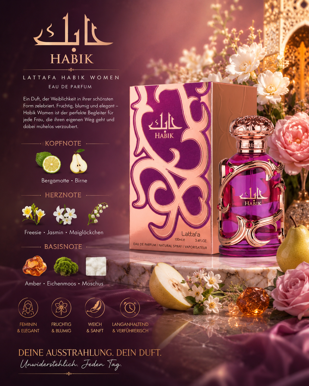 Lattafa Habik EDP For Women 100ml