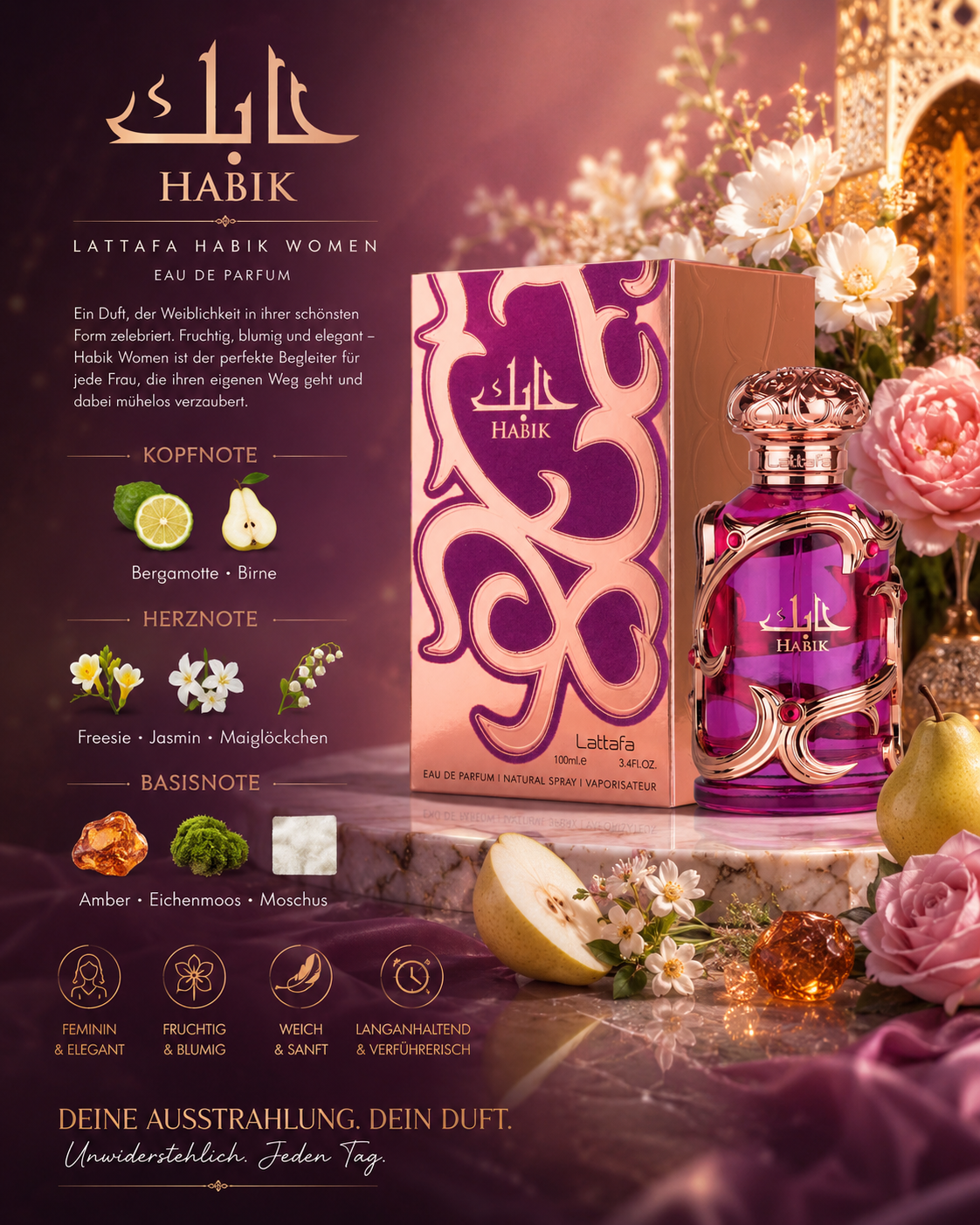 Lattafa Habik EDP For Women 100ml