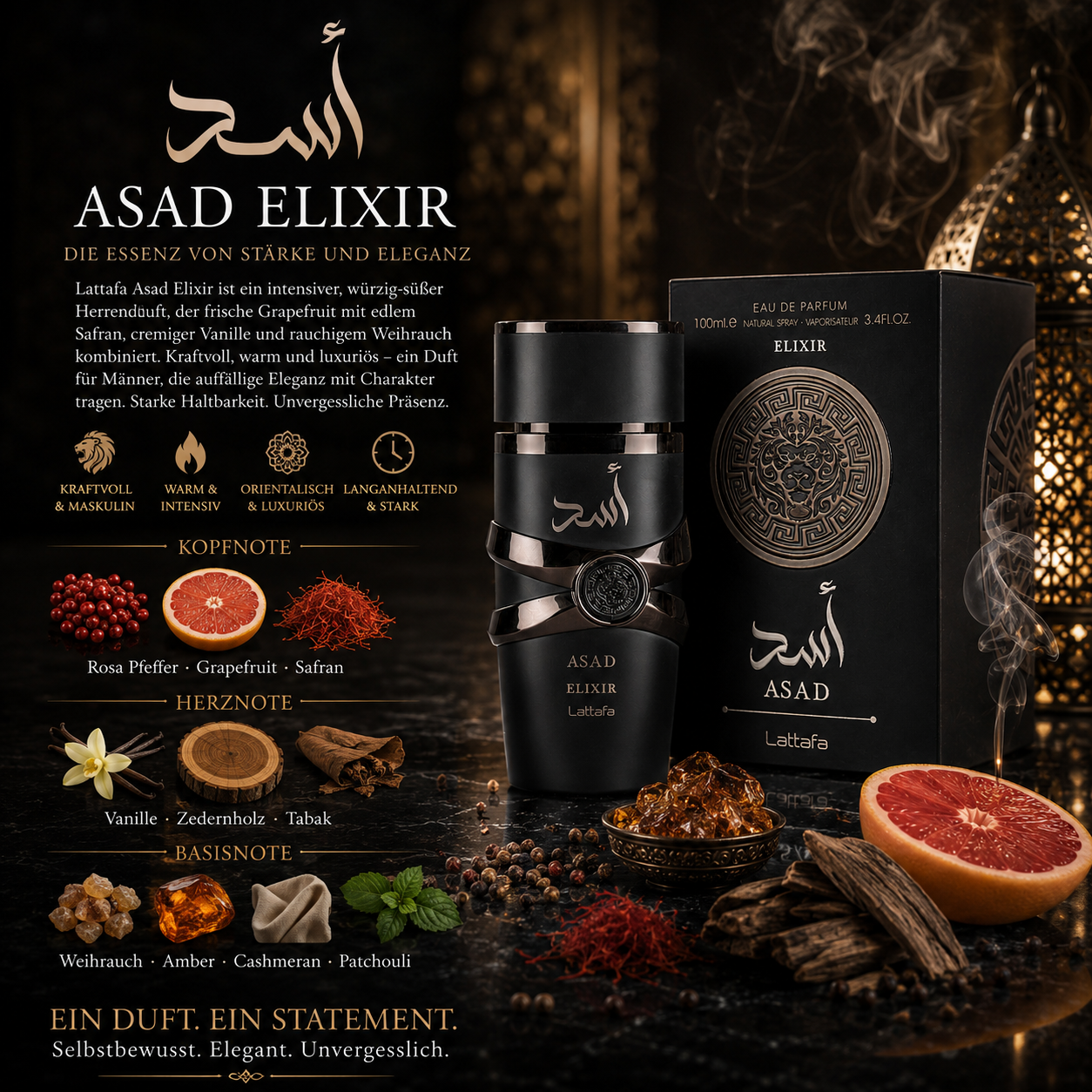 Lattafa Asad Elixir Men EDP 100ml