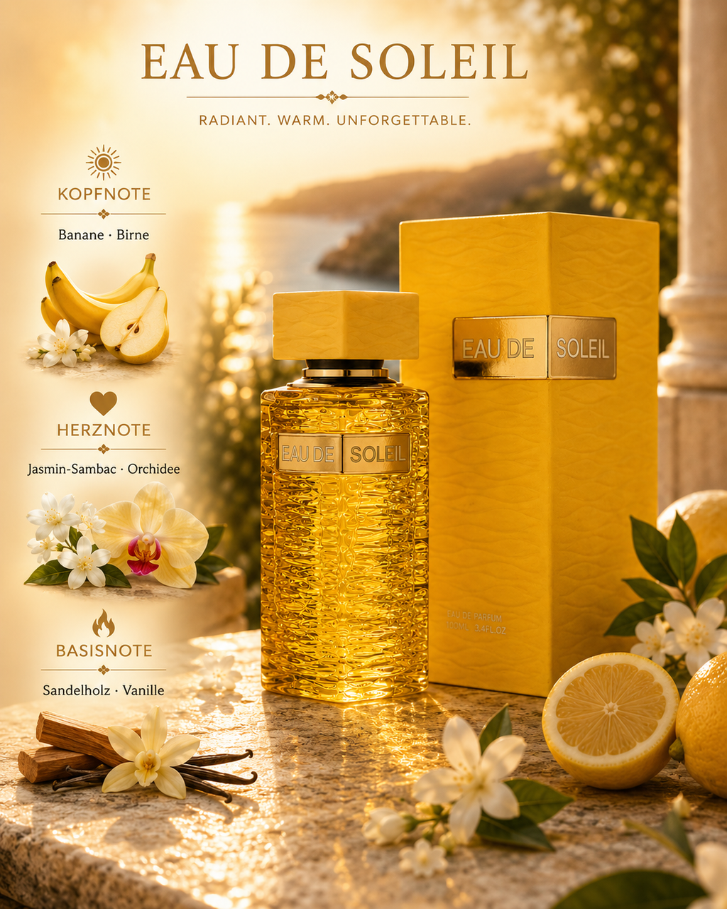 Fragrance World Eau De Soliel Unisex EDP 90ml